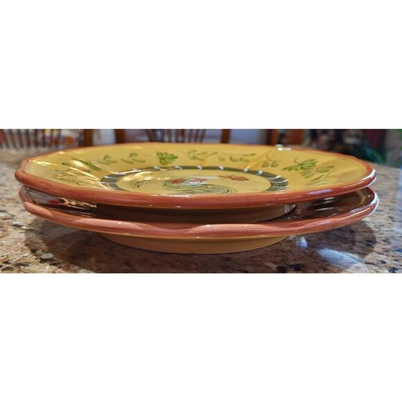 Cocorico Luncheon / Decorator Plates 8 3/4"" Rooster (Set Of 2) - Picture 8 of 16